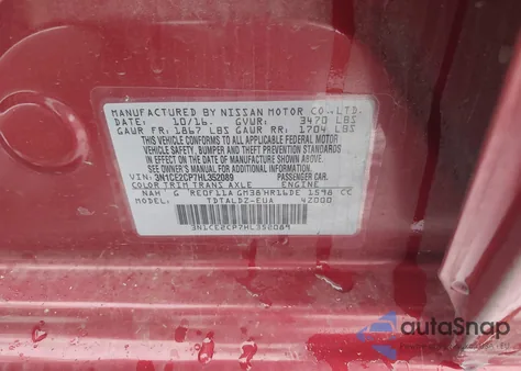 2017 Nissan Versa Note Sv из США, поврежденный, VIN 3N1CE2CP7HL352089